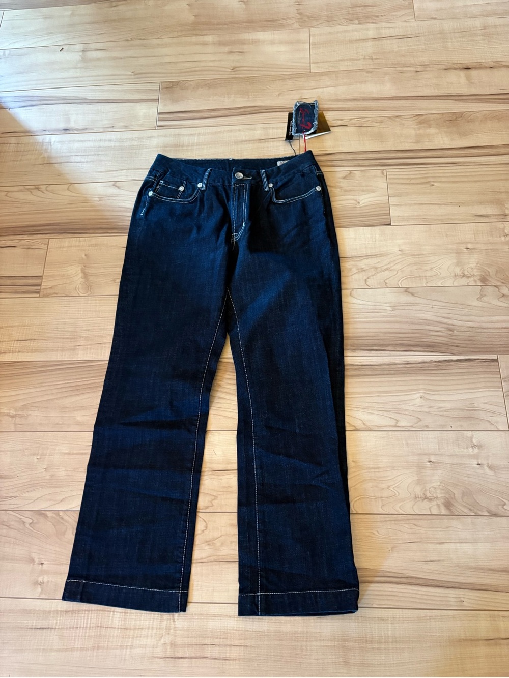 Silver Jeans Dark Blue Flare-Leg Denim